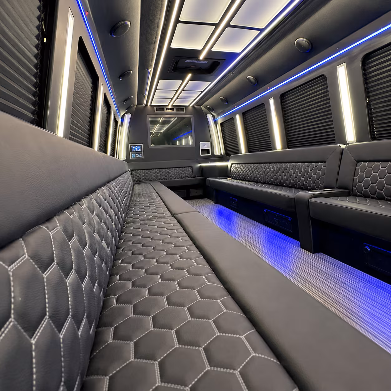 bridal party buses that make the ride part of the celebration