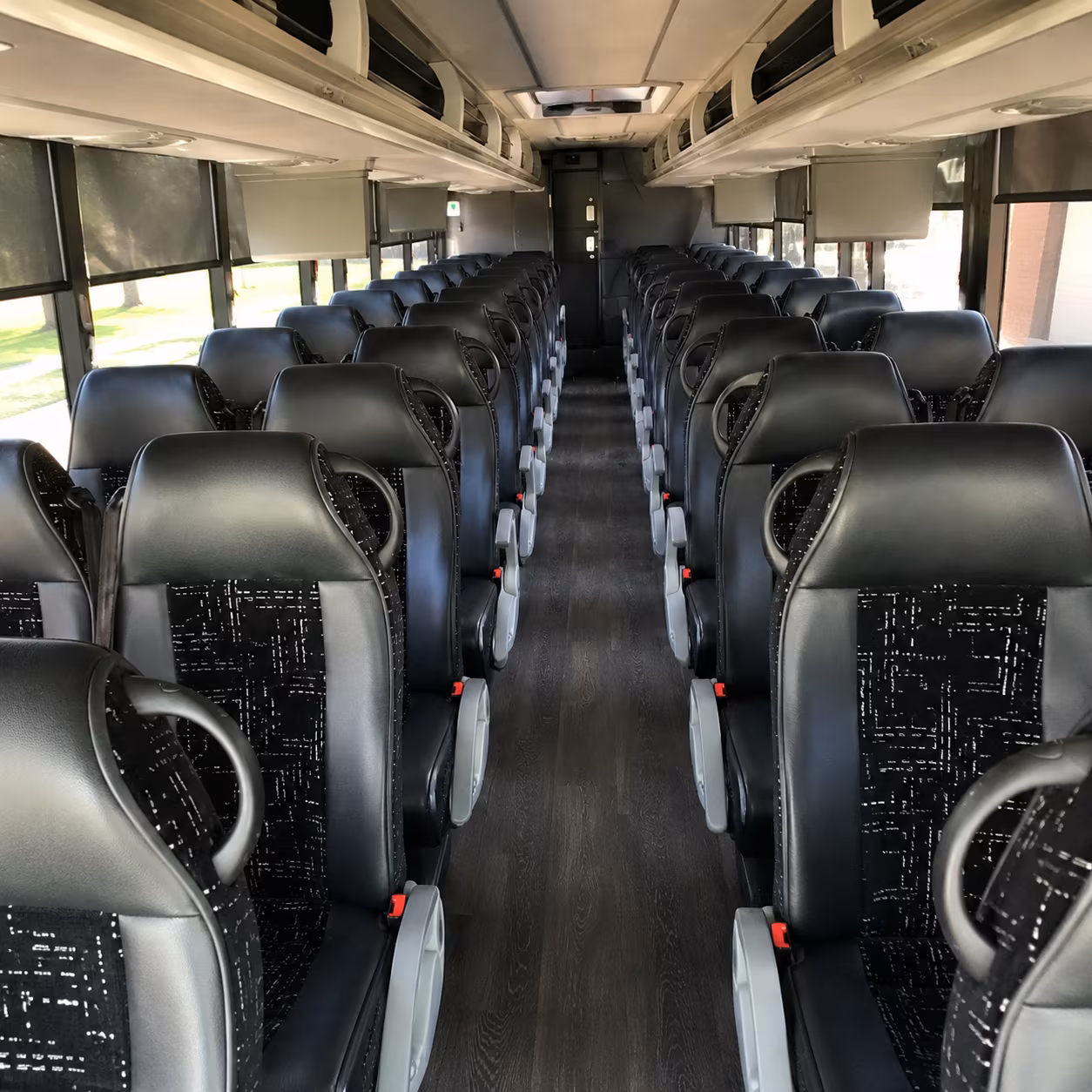 charter bus shuttles between sterling heights and selfridge air national guard base