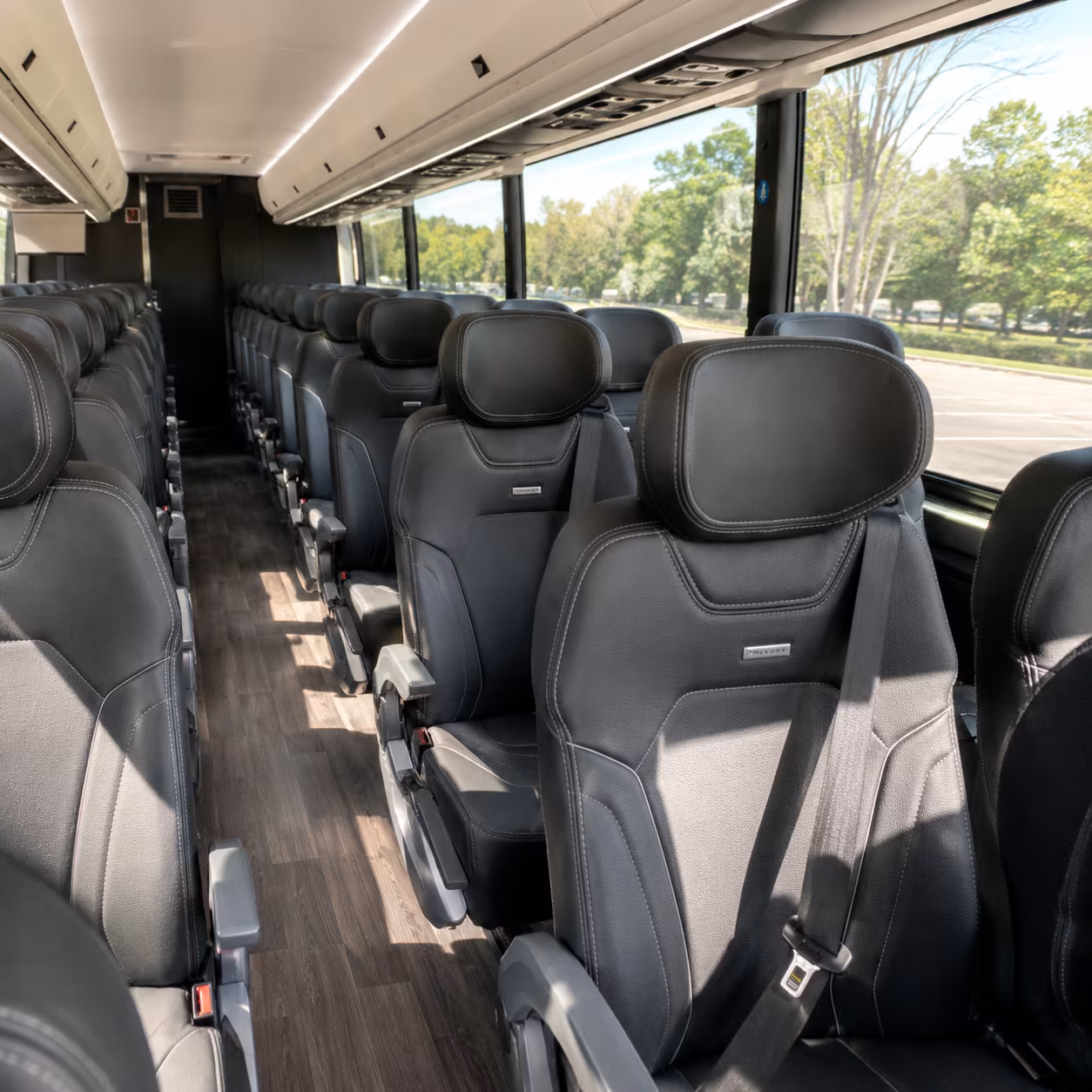 sterling heights charter bus rental interior